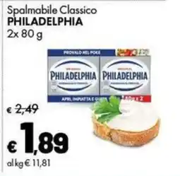 Supermercati Vinci Spalmabile Classico Philadelphia offerta