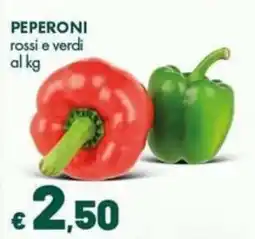 Supermercati Vinci Peperoni rossi e verdi offerta