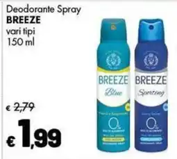 Supermercati Vinci Deodorante Spray Breeze offerta