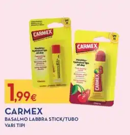 Proshop Carmex basamento labbra stick/tubo offerta