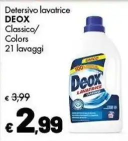 Supermercati Vinci Detersivo lavatrice Deox Classico offerta