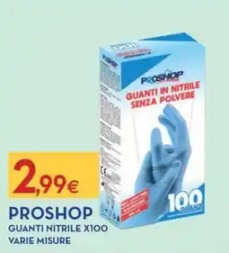 Proshop Proshop guanti nitrile x100 offerta