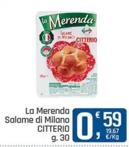 Ottimo Market La Merenda Salame di Milano CITTERIO offerta