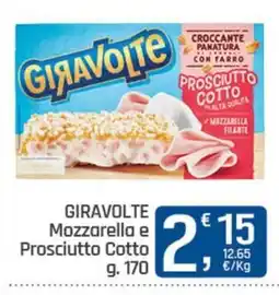 Ottimo Market Giravolte Mozzarella e Prosciutto Cotto offerta