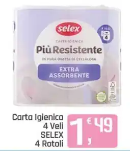 Ottimo Market Carta Igienica 4 Veli SELEX offerta