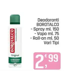 Ottimo Market Deodoranti Borotalco offerta