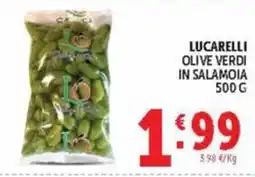 Deco Market Lucarelli olive verdi in salamoia offerta