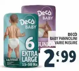 Deco Market Decò Baby pannolini offerta