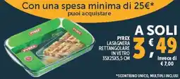 Deco Market Pyrex lasagniera rettangolare in vetro offerta
