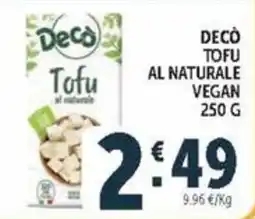 Deco Market Decò Tofu al naturale offerta
