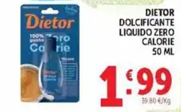 Deco Market Dietor dolcificante liquido zero calorie offerta
