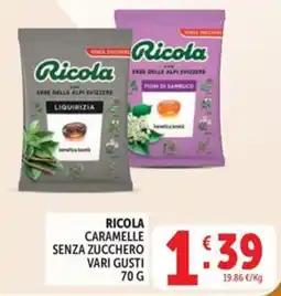 Deco Market Ricola caramelle senza zucchero offerta