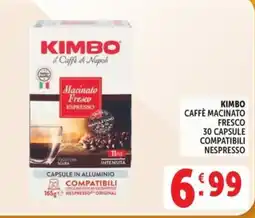 Deco Market Kimbo caffè macinato fresco offerta