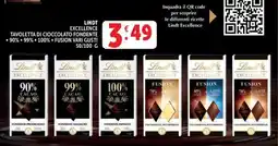 Deco Market Lindt Excellence Tavoletta di cioccolato fondente offerta