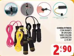 Deco Market Corda fitness con manici in spugna offerta