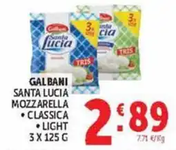 Deco Market Galbani Santa Lucia Mozzarella offerta