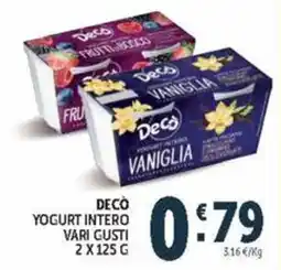 Deco Market Decò yogurt intero offerta