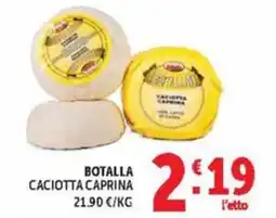 Deco Market Botalla Caciotta Caprina offerta