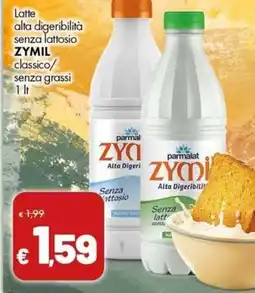 Supermercati Vinci Zymil latte alta digeribilità senza lattosio offerta