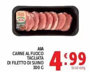 Deco Market AIA carne al fuoco tagliata di filetto di suino offerta