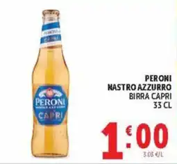 Deco Market Peroni Nastro Azzurro Birra Capri offerta