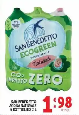 Deco Market San Benedetto acqua naturale offerta