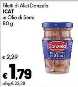 Supermercati Vinci Filetti di Alici Donzela offerta