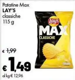 Supermercati Vinci Pataline Max LAY'S classiche offerta