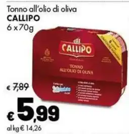 Supermercati Vinci Tonno all'olio di oliva Callipo offerta