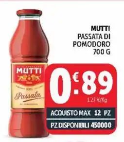 Deco Market Mutti Passata di Pomodoro offerta