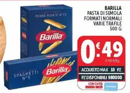 Deco Market Barilla pasta di semola offerta