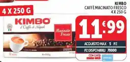 Deco Market Kimbo il Caffè di Napoli Macinato Fresco offerta