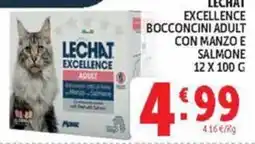 Deco Market Lechat excellence bocconcini adult con manzo e salmone offerta