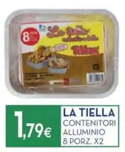 Proshop La tiella contenitori alluminio offerta