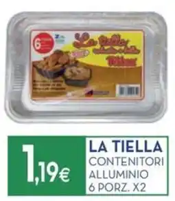 Proshop La tiella contenitori alluminio offerta