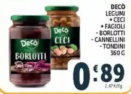 Deco Market Decò Ceci Borlotti offerta