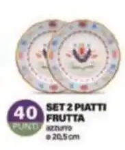 Proshop Set 2 piatti frutta offerta