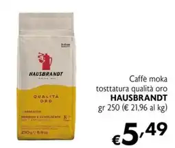 Eurospesa Caffè moka tostatura qualità oro HAUSBRANDT offerta