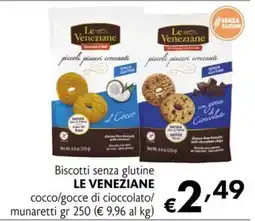 Eurospesa Biscotti senza glutine LE VENEZIANE offerta