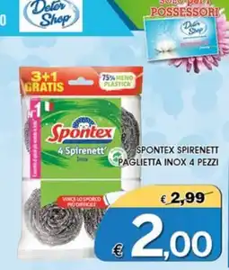 Deter Shop Spontex Spirenett Paglietta Inox offerta