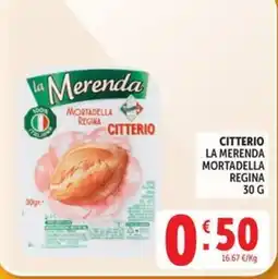 Deco Market Citterio la merenda mortadella regina offerta