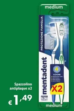 Eurospesa Spazzolino antiplaque mentadent offerta