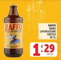 Deco Market Raffo birra lavorazione grezza offerta