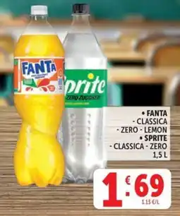 Deco Market Fanta - Classica - Zero - Lemon - Sprite - Classica - Zero offerta