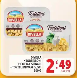 Deco Market Divella tortellini ricotta e spinaci offerta