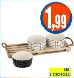 Giunigor Set 3 ciotole offerta