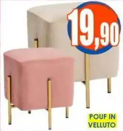 Giunigor Pouf in velluto offerta