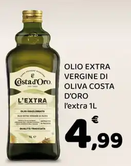 Conad Margherita Olio extra vergine di oliva Costa d'Oro l'extra offerta