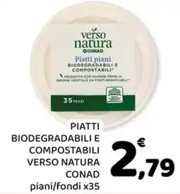Conad Margherita Piatti piani Verso Natura offerta