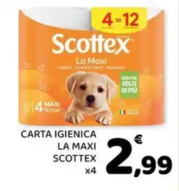 Conad Margherita Carta igienica La Maxi Scottex offerta